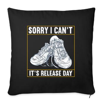 Sneakerhead Sneaker Collector - Sofa pillowcase 17,3'' x 17,3'' (45 x 45 cm) - black - Front