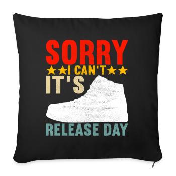 Sneakerhead Sneaker Collector - Sofa pillowcase 17,3'' x 17,3'' (45 x 45 cm) - black - Front