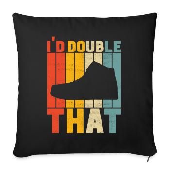 Sneakerhead Sneaker Collector - Sofa pillowcase 17,3'' x 17,3'' (45 x 45 cm) - black - Front