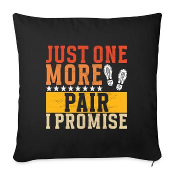 Sneakerhead Sneaker Collector - Sofa pillowcase 17,3'' x 17,3'' (45 x 45 cm) - black - Front