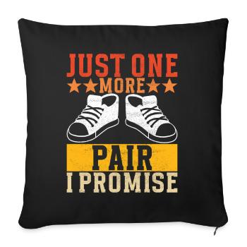 Sneakerhead Sneaker Collector - Sofa pillowcase 17,3'' x 17,3'' (45 x 45 cm) - black - Front