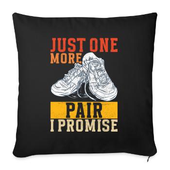 Sneakerhead Sneaker Collector - Sofa pillowcase 17,3'' x 17,3'' (45 x 45 cm) - black - Front