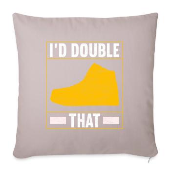 Sneakerhead Collectionneur de baskets - Housse de coussin décorative 45 x 45 cm - taupe clair - Devant