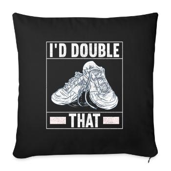 Sneakerhead Sneaker Collector - Sofa pillowcase 17,3'' x 17,3'' (45 x 45 cm) - black - Front