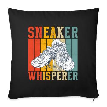 Sneakerhead Sneaker Collector - Sofa pillowcase 17,3'' x 17,3'' (45 x 45 cm) - black - Front