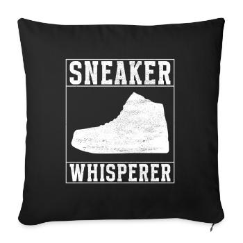Sneakerhead Sneaker Collector - Housse de coussin décorative 45 x 45 cm - noir - Devant