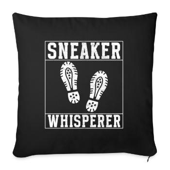 Sneakerhead Sneaker Collector - Housse de coussin décorative 45 x 45 cm - noir - Devant