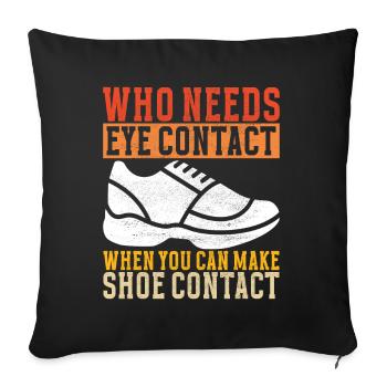Sneakerhead Sneaker Collector - Sofa pillowcase 17,3'' x 17,3'' (45 x 45 cm) - black - Front