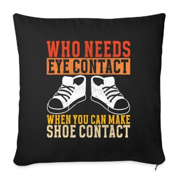 Sneakerhead Sneaker Collector - Sofa pillowcase 17,3'' x 17,3'' (45 x 45 cm) - black - Front