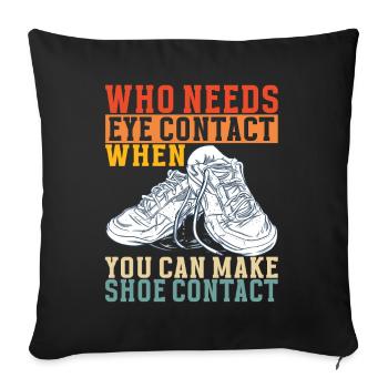 Sneakerhead Sneaker Collector - Sofa pillowcase 17,3'' x 17,3'' (45 x 45 cm) - black - Front