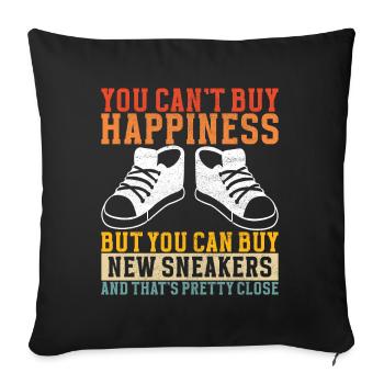 Sneakerhead Sneaker Collector - Sofa pillowcase 17,3'' x 17,3'' (45 x 45 cm) - black - Front
