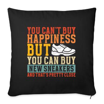 Sneakerhead Sneaker Collector - Sofa pillowcase 17,3'' x 17,3'' (45 x 45 cm) - black - Front