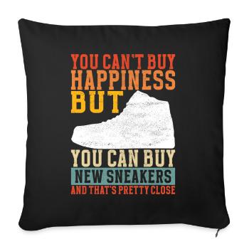 Sneakerhead Sneaker Collector - Housse de coussin décorative 45 x 45 cm - noir - Devant