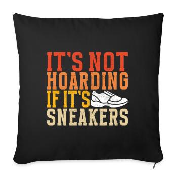 Sneakerhead Sneaker Collector - Housse de coussin décorative 45 x 45 cm - noir - Devant