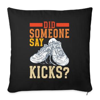 Sneakerhead Sneaker Collector - Housse de coussin décorative 45 x 45 cm - noir - Devant