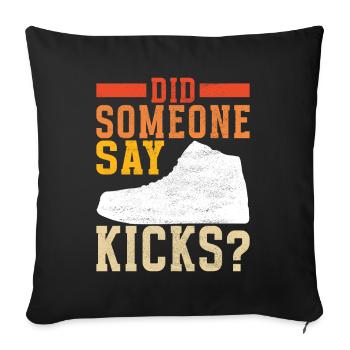 Sneakerhead Sneaker Collector - Housse de coussin décorative 45 x 45 cm - noir - Devant