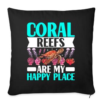 Marine Biology Marine Biologist - Sofa pillowcase 17,3'' x 17,3'' (45 x 45 cm) - black - Front