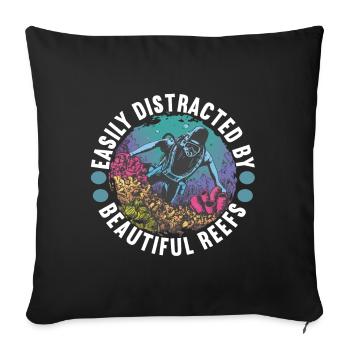 Marine Biology Marine Biologist - Sofa pillowcase 17,3'' x 17,3'' (45 x 45 cm) - black - Front