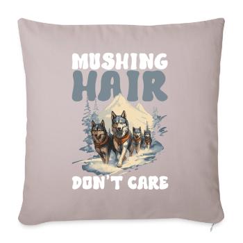 Chiens de traîneau - Housse de coussin décorative 45 x 45 cm - taupe clair - Devant
