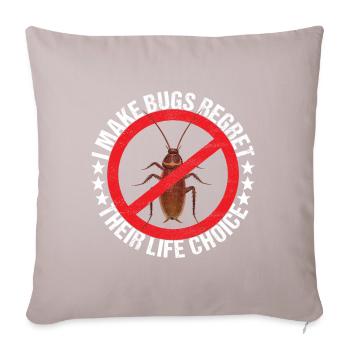 Pest Control Exterminator - Sofa pillowcase 17,3'' x 17,3'' (45 x 45 cm) - light taupe - Front