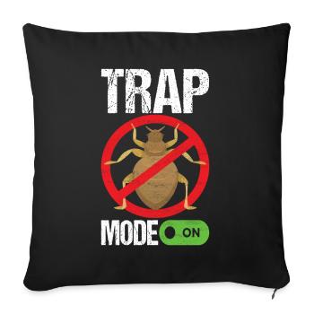 Pest Control Exterminators - Sofa pillowcase 17,3'' x 17,3'' (45 x 45 cm) - black - Front