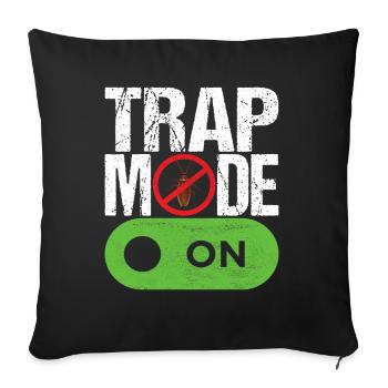 Pest Control Exterminators - Sofa pillowcase 17,3'' x 17,3'' (45 x 45 cm) - black - Front