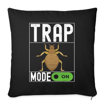Pest Control Exterminators - Sofa pillowcase 17,3'' x 17,3'' (45 x 45 cm) - black - Front