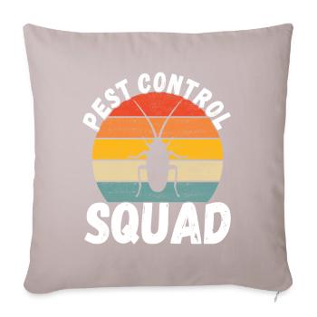 Pest Control Exterminator - Sofa pillowcase 17,3'' x 17,3'' (45 x 45 cm) - light taupe - Front