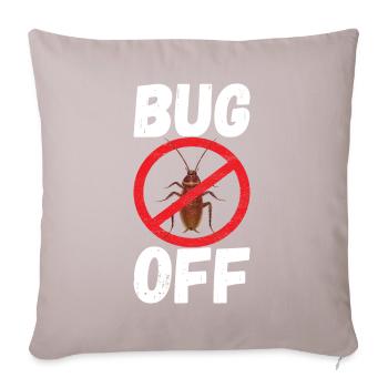Pest Control Exterminator - Sofa pillowcase 17,3'' x 17,3'' (45 x 45 cm) - light taupe - Front