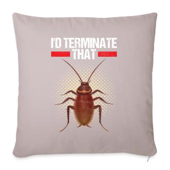 Pest Control Exterminator - Sofa pillowcase 17,3'' x 17,3'' (45 x 45 cm) - light taupe - Front