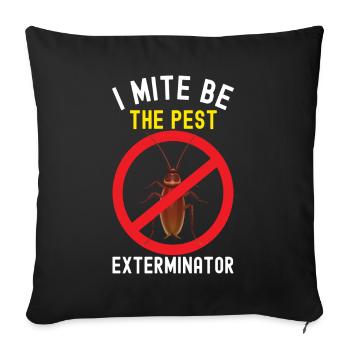 Pest Control Exterminator - Sofa pillowcase 17,3'' x 17,3'' (45 x 45 cm) - black - Front