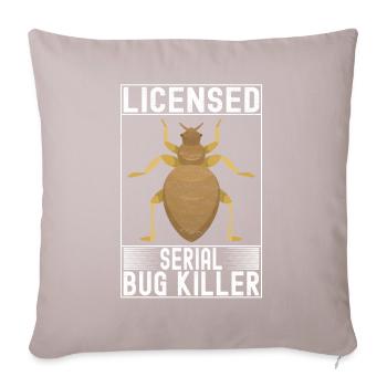 Pest Control Exterminators - Sofa pillowcase 17,3'' x 17,3'' (45 x 45 cm) - light taupe - Front