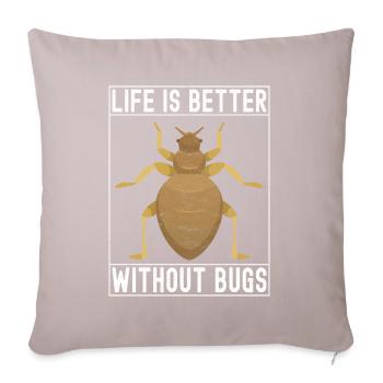 Pest Control Exterminators - Sofa pillowcase 17,3'' x 17,3'' (45 x 45 cm) - light taupe - Front