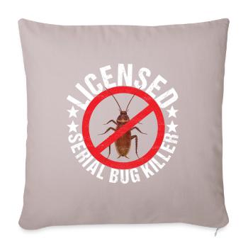Pest Control Exterminators - Sofa pillowcase 17,3'' x 17,3'' (45 x 45 cm) - light taupe - Front