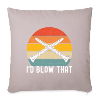 Clarinet Wind Instrument Clarinet player - Sofa pillowcase 17,3'' x 17,3'' (45 x 45 cm) - light taupe - Front