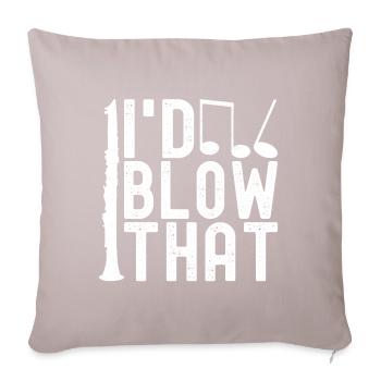 Clarinet Wind Instrument Clarinet player - Sofa pillowcase 17,3'' x 17,3'' (45 x 45 cm) - light taupe - Front