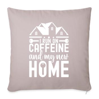 Pendaison de crémaillère des propriétaires - Housse de coussin décorative 45 x 45 cm - taupe clair - Devant