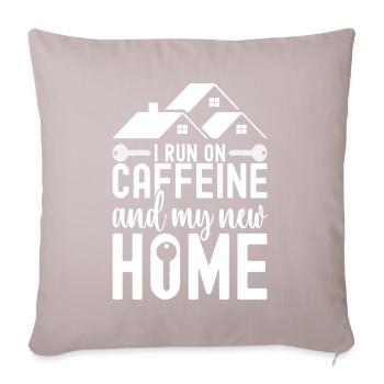 Pendaison de crémaillère des propriétaires - Housse de coussin décorative 45 x 45 cm - taupe clair - Devant