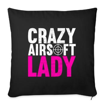 Pistolet Airsoft Airsoft Hobby - Housse de coussin décorative 45 x 45 cm - noir - Devant