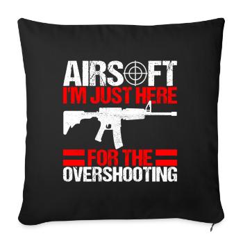 Pistolet Airsoft Airsoft Hobby - Housse de coussin décorative 45 x 45 cm - noir - Devant