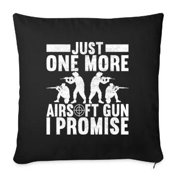 Pistolet Airsoft Airsoft Hobby - Housse de coussin décorative 45 x 45 cm - noir - Devant