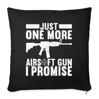Pistolet Airsoft Airsoft Hobby - Housse de coussin décorative 45 x 45 cm - noir - Devant