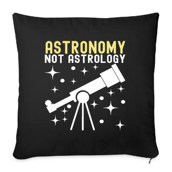 Atronome Astronomy - Sofa pillowcase 17,3'' x 17,3'' (45 x 45 cm) - black - Front