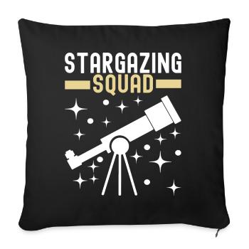 Atronome Astronomy - Sofa pillowcase 17,3'' x 17,3'' (45 x 45 cm) - black - Front