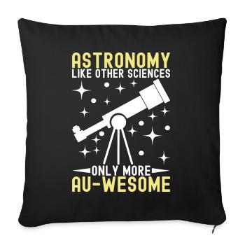 Atronome Astronomy - Sofa pillowcase 17,3'' x 17,3'' (45 x 45 cm) - black - Front