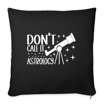 Astronomie astronome - Housse de coussin décorative 45 x 45 cm - noir - Devant