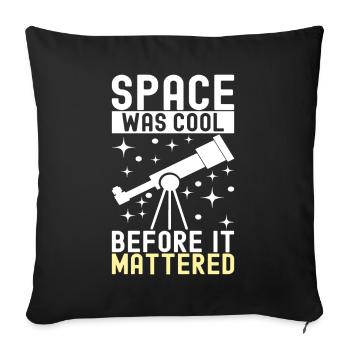 Astronomie astronome - Housse de coussin décorative 45 x 45 cm - noir - Devant