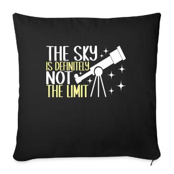 Astronomie astronome - Housse de coussin décorative 45 x 45 cm - noir - Devant