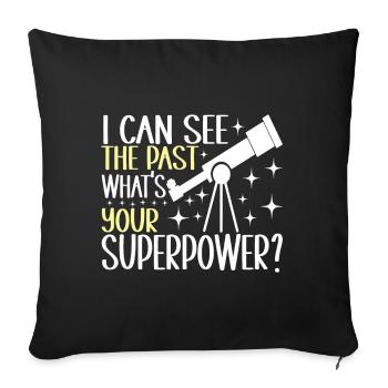 Astronomer Astronomy - Sofa pillowcase 17,3'' x 17,3'' (45 x 45 cm) - black - Front