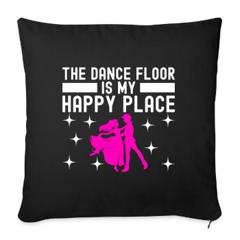 Danse de salon Danseuses de salon Danseuses de salon Danseuses de salon - Housse de coussin décorative 45 x 45 cm - noir - Devant